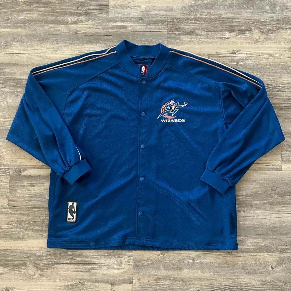 Vintage 90s Pro Player NBA Washington Wizards Warm Up Jacket Size XL